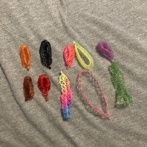 Multi color chocker necklace 10 piece